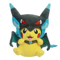 Pikachu Disguised Mega Charizard X Plush